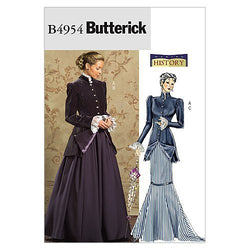 Butterick B4954 Women's Victorian Jacket and Skirt Costume Sewing Patterns, Sizes 16-22