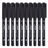 Precision Micro-Line Pens, Set of 10 Black Micro-Pen Fineliner Calligraphy Pens, Waterproof Archival Ink Multiliner Pens for Artist Illustration, Sketching, Technical Drawing, Manga, Scrapbooking