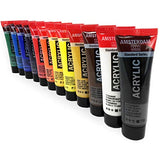 Royal Talens - Amsterdam Acrylic Paints - Standard Series - 12 x 20ml Tubes - Assorted Colours