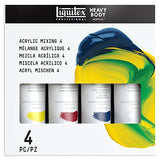 Liquitex Professional Heavy Body Acrylic Paint Set, Mixing 4