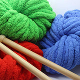 ZUIBESCHOS Giant Yarn Chunky Chenille Yarn Arm Knitting Super Soft Large Chunks of Coarse Sand,Pink09,0.55LB/8.82OZ