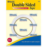 Tape Double Sided, Bazic Best Permanent Double-Sided Tape Adhesive for Crafting