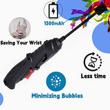 Aoebwpwi Resin Mixer,Handheld Battery Epoxy Mixer for Saving Your Wrist,Bubble Free,Resin Stirrer for Resin,Silicone Mixing,DIY Crafts,Resin Molds,Epoxy Tumblers,Glazes,Paint (Grey,4 Paddles)