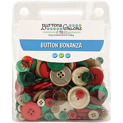 Buttons Galore Button Bonanza Assorted Buttons, .5 lb, Vintage Christmas