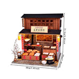 WYD Chinese JiangNanShuiXiang Village Villa Model, DIY Ancient Style Scene Building, Adult Children's Assembled Toys, Wooden Miniature Doll House Kit (Tofu Square)