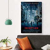 Nuisx Inception Classic Movie Movie Poster Printing Posters The Fine Arts Canvas Art Prints Poster Bedroom Wall Mural Modern Family Home Decor 12x18inch(30x45cm)