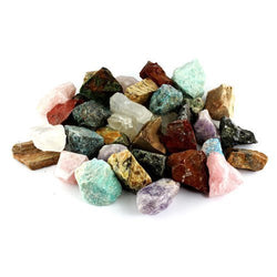 Crystal Allies Materials: 3 Pounds Bulk Rough Madagascar 12-Stone Mix - Large 1"