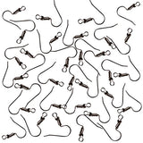 Kurtzy 500 Pack Silver Plated Earring Hook Earrings by Nickel Free - Jewellery Making Findings -