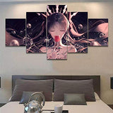 NATVVA Modern Wall Art Printed 5 Pieces Home Decorative Girls Room Anime Fate Grand Order Ishtar Canvas Painting Modern Artwork Poster