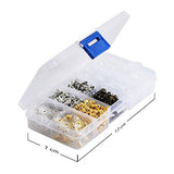 Bullet Earring Backs Kit Earring Backs Kit Clear Earring Back Rubber Safety Back by Outee, 1040 Pcs