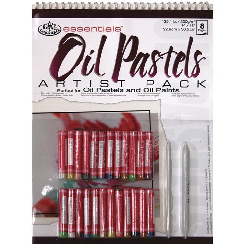 Royal & Langnickel Oil Pastels Artist Pack, 9-Inch by 12-Inch