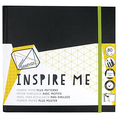 Derwent Medium Sketch Book, Graphik Inspire Me, 80 Pages of Bleed Proof Patterned Paper (2302237)