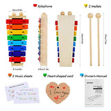 ammoon Xylophone for Kids Musical Toy with Child Safe Mallets Perfectly Musical Instruments Gift for Toddlers