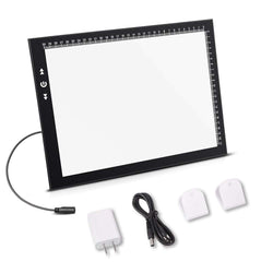 A4 Led Light Box Light Pad New Improved Structure Touch Dimmer 8W Super Bright Max 4500 Lux with Free Carry/Storage Bag 2 Years Warranty (A4 Light Pad)