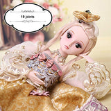 Realistic Reborn Dolls BJD 19 Jointed Girl Play House Can Dressup for Child Birthday Xmas Present 60Cm/23.6 Inch HMYH