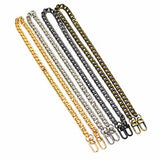 M-W 23.6" Iron Flat Chain Strap Handbag Chains Accessories Purse Straps Shoulder Replacement