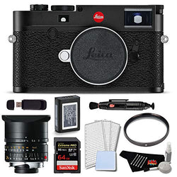 Leica M10 Digital Rangefinder Camera (Black) Lens Kit with Leica Elmar-M 24mm f/3.8 ASPH. Lens,