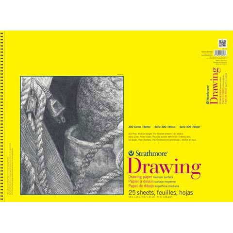 Strathmore STR-340-314 20 Sheet Drawing Pad, 14 by 17"