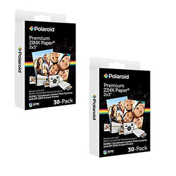 Polaroid 2x3 inch Premium ZINK Photo Paper (60 Sheets) - Compatible With Polaroid Snap, Z2300,