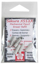 Sakura 50249 5-Piece Pouch Refill Eraser with Mechanical Fixed Sleeve Pencil Set
