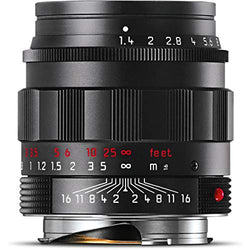 Leica 50mm f/1.4 SUMMILUX-M Aspherical, Manual Focus Lens for M System (Black Chrome)