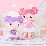 Gloveleya Baby Doll Girls Gifts Plush Candy Princess Dolls Purple 14" with Gift Bag