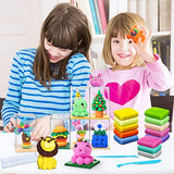 Magic Clay - Air Dry Clay 27 Colors, Modeling Clay for Kids with 9 Display Case, Soft & Ultra Light, Toys Gifts for Age 3 4 5 6 7 8+ Years Old Boys Girls Kids