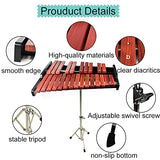 TNZMART 25 Note Xylophone Wooden Glockenspiel Xylophone with Mallet Professional Percussion Instrument (Xylophone with stand)