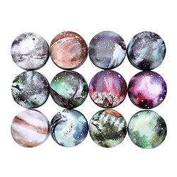 YiZYiF 12Pcs Colorful Marble Metal Storage Tin Candle Making Containers DIY Candle Kit Holder Storage Candy Jars Craft Cans with Lids Type B Multicolor One Size