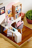 Flever Dollhouse Miniature DIY House Kit Creative Room with Furniture for Romantic Artwork Gift (World of Creativity)