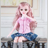 16 Jointed BJD SD Doll Exquisite Girl 24" 60Cm Dolls Valentine's Gift Toy Action Figure + Makeup + Accessory