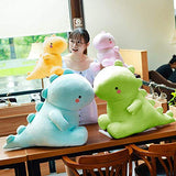 YUESUO Cute Stuffed Dinosaur Toy Plush Doll Soft Stuffed Animals Dino Plushies Soft Birthday Gifts for Kids Girls Boys (Yellow)