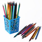 IELEK Pencil Holder PenPen Cups, Colorful Office Desktop Storage Organizer Square Classroom Pen Pencil Holder Basket for Desk, Pack of 12