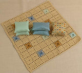 Pillows blanket set dollhouse miniature 1/6 Size 1:6 play-scale 12 inch for Barbie Blythe coverlet miniature dolls accessories role-playing games