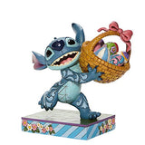 Jim Shore Disney Traditions Stitch Running with Easter Basket Figurine 6008075