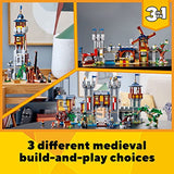 LEGO Creator 3in1 Medieval Castle 31120 Building Toy Set for Kids, Boys, and Girls Ages 9+ (1,426 Pieces)