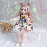 1/6 Doll 11 INCH Anime Doll Set with Clothes Suit Dress Up Toys for Children Girls Gift