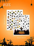 1000+ Patterns Halloween Nail Stickers for Nails Art Decals, Lorvain Self-Adhesive 3D Nail Art Stickers Mixed Styles 12 Sheet for Women Girls Kids Halloween Party Decorations Nail Applique DIY Supplies