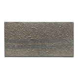 Yika Art, Canvas Paintings Abstract Silver Grey Wall Art Thick Texture Rough Surface Modern Oil Painting Imitation Old Handicrafts Grey Artwork Ready to Hang for Living Room Office 24x48 Inch