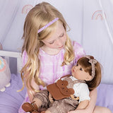 Adora Realistic Baby Doll - Toddler Time Doll - Root Bear Float, 20 inch, Soft CuddleMe Vinyl, Brown Hair/Brown Eyes