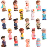 Beverly Hills Doll Collection Sweet Li'l Folks Set of 20 Community and Family Dollhouse Figures Soft Vinyl Play Figures People for All Ages