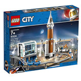 LEGO City Space Deep Space Rocket and Launch Control 60228 Model Rocket Building Kit with Toy Monorail, Control Tower and Astronaut Minifigures, Fun STEM Toy for Creative Play (837 Pieces)