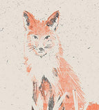 Wilderness Fox Art Print - Wildlife Nature Lover Forest Trees Mountains Landscape Wall Art Great Outdoors Inspiration Peaceful Serene Calming Home Decor 8 x 10 Inch Art Print