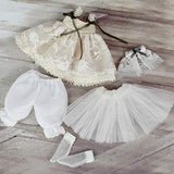 MZBZYU Lace Princess Dress Pumpkin Pants Sock Shawl for 1/3 1/4 1/6 1/8 BJD Doll Customizable Size,1/3
