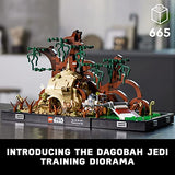 LEGO Star Wars Dagobah Jedi Training Diorama 75330 Building Kit for Adults; Brick-Built Collectible for Display (1,000 Pieces)