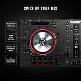 Numark Mixtrack 3 | All-In-One 2-Deck DJ Controller for Serato DJ Including an Long-Throw Pitch Faders, 5-inch High Resolution Jog Wheels and Virtual DJ LE & Prime Loops Remix Tool Kit