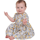 Simplicity SS9243A Babies Gathered Dress Sewing Pattern Kit, Design Code S9243, Sizes XS-L