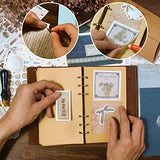Vintage Stickers Scrapbooking Kit, Journaling Supplies Stamping Yarn Button Paper 30pcs Decal Nature Letter Collection Diary DIY Notebook Decoration Album Diary Bullet Planner