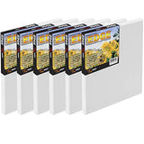 The Edge All Media Cotton Deluxe Stretched Canvas - Paintable Edges for Frameless Artwork Presentation, Superior Priming for Richness and Purity of Paint Colors - Box of 6 - [11/16" Deep | 30X40]