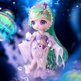ICY Fortune Days 13cm Ball Joint Doll Anime Style OB11 Action Humanoid Gift Decoration Set (Pisces)